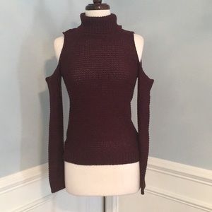 Quinn Open Shoulder Sweater- S/P